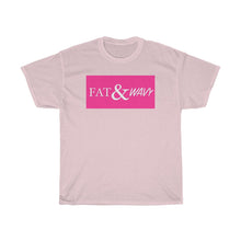 Load image into Gallery viewer, FAT &amp; WAVY BOX LOGO Unisex Heavy Cotton Tee