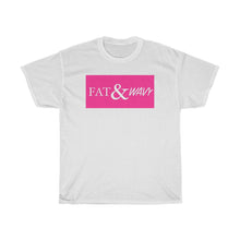 Load image into Gallery viewer, FAT &amp; WAVY BOX LOGO Unisex Heavy Cotton Tee