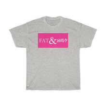 Load image into Gallery viewer, FAT &amp; WAVY BOX LOGO Unisex Heavy Cotton Tee